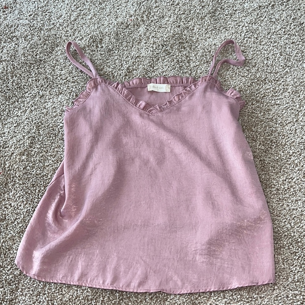 Altar’d State women’s tank. Pink silk texture.